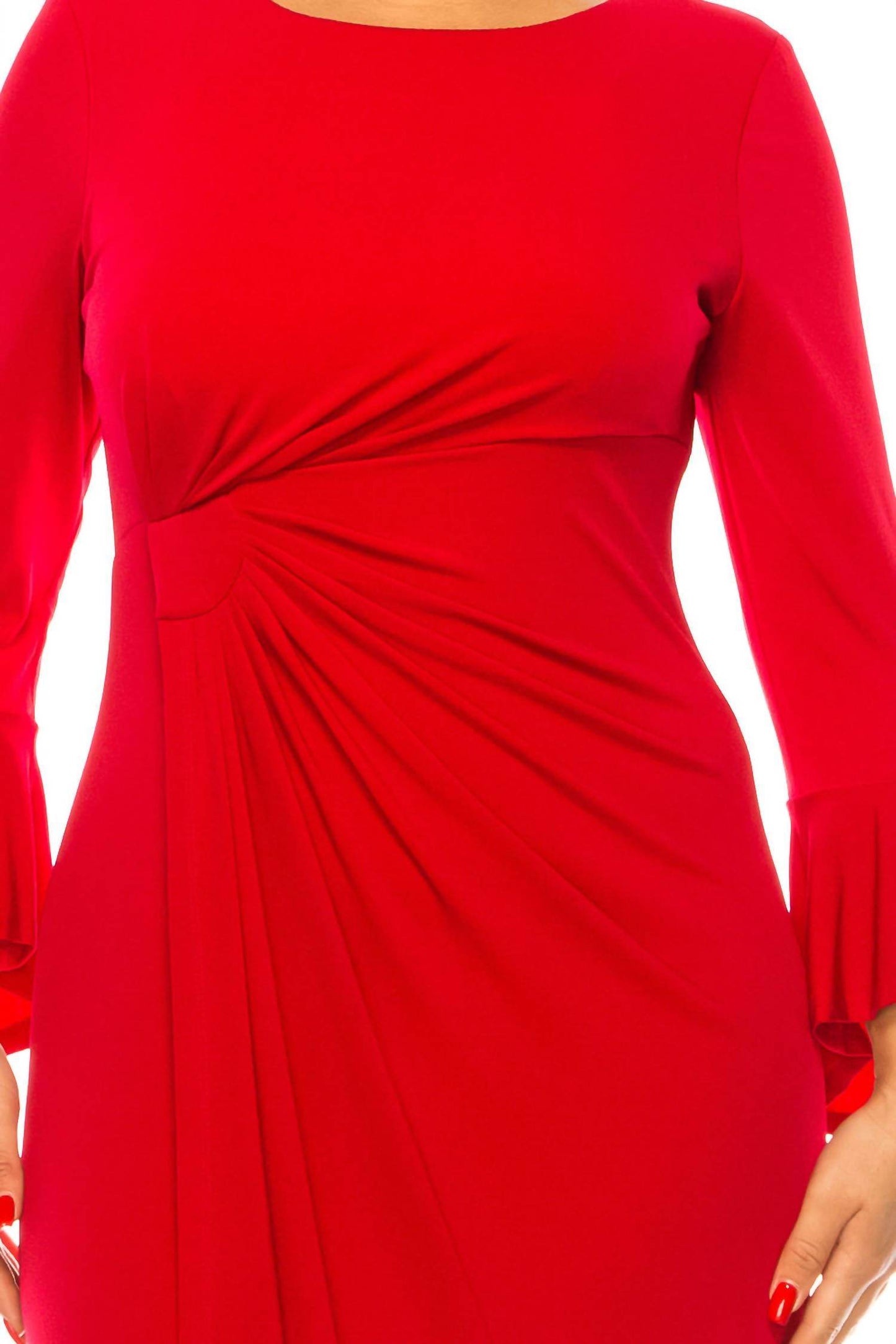 Connected Apparel - Trumpet Sleeve Evening Dress - Rack Hunt