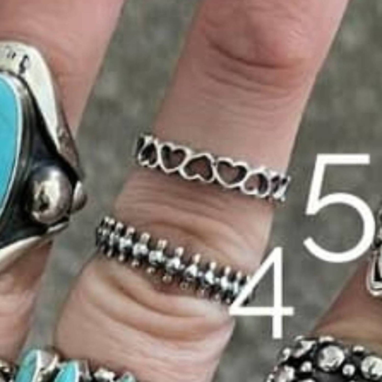 Women's Sterling Open Heart Band Ring