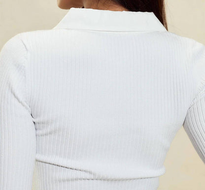 Rib Knit Polo