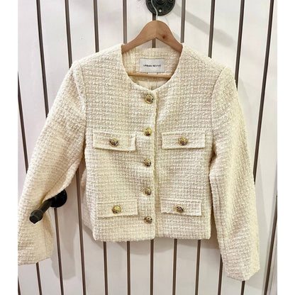 Multi-pocket Tweed Jacket