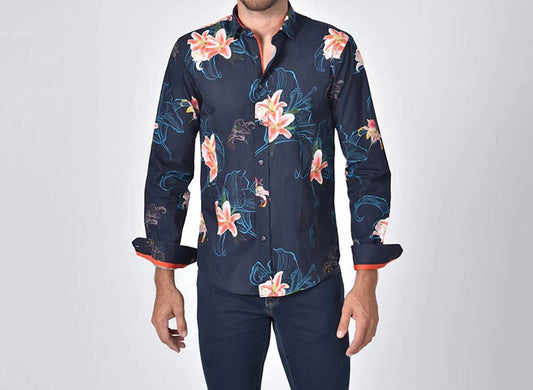 Lily Button Down Print Shirt