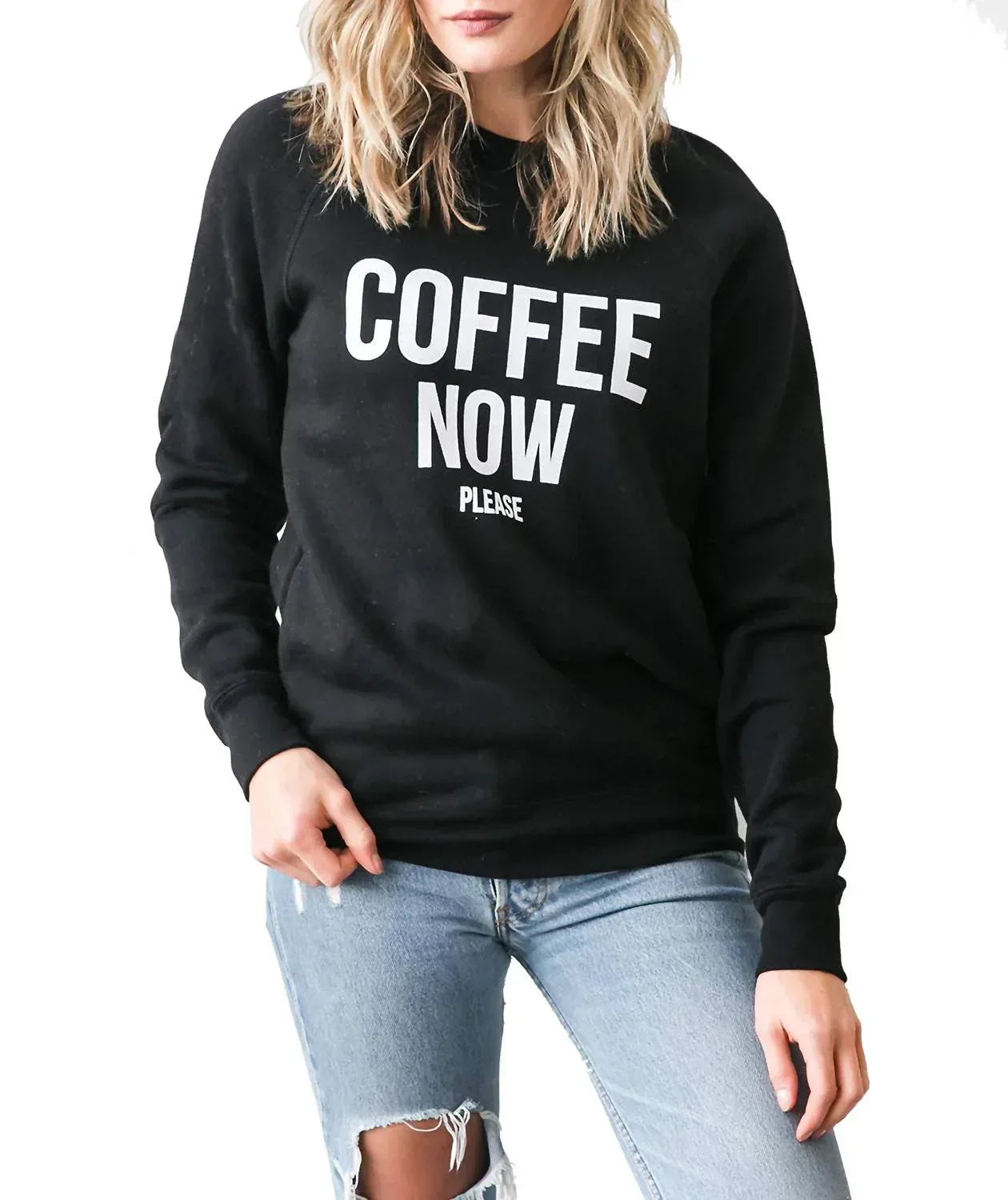 BRUNETTE THE LABEL - Coffee Now Please Sweatshirt - Rack Hunt