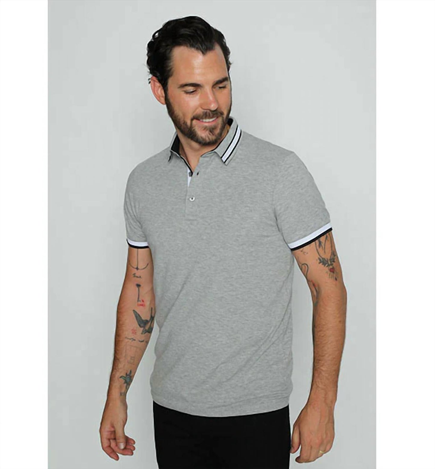 Stripe Trim Polo