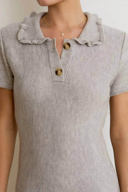 Sunday Edition - Ruffle Polo Mini Dress - Rack Hunt