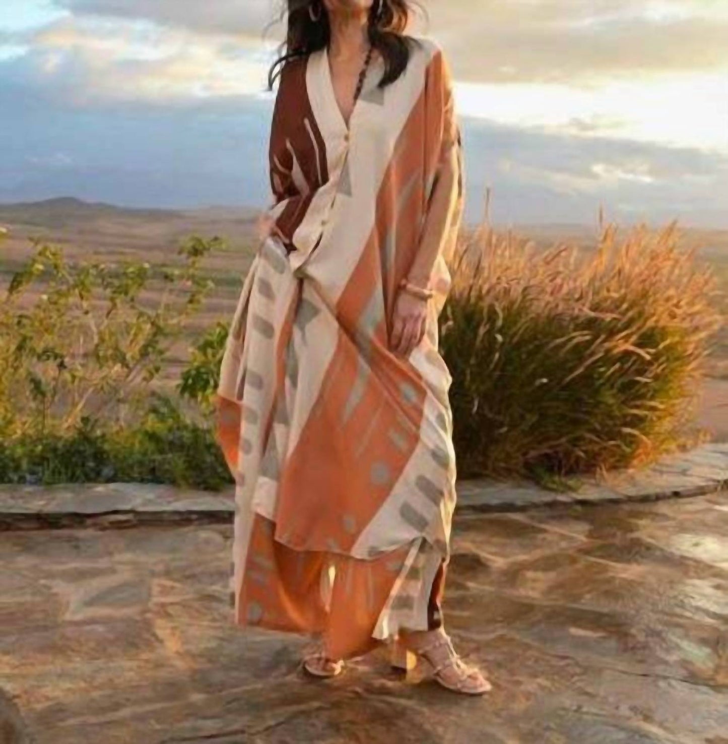 Long Blouse And Pants Set