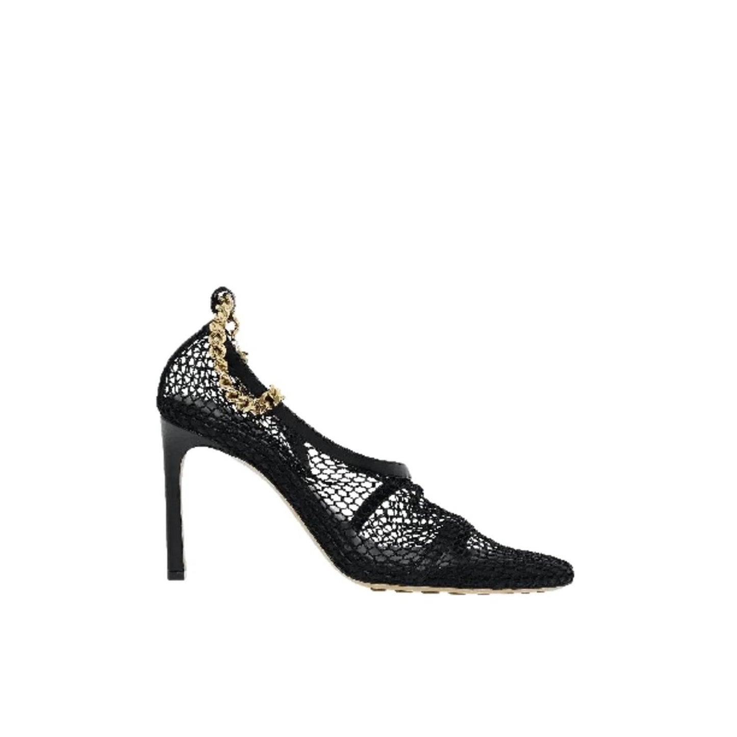 Women's Chain-trimmed Mesh Sandals