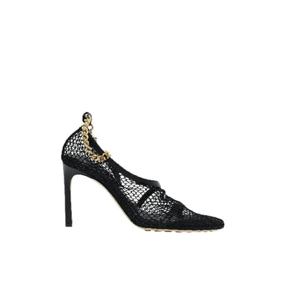 Women's Chain-trimmed Mesh Sandals