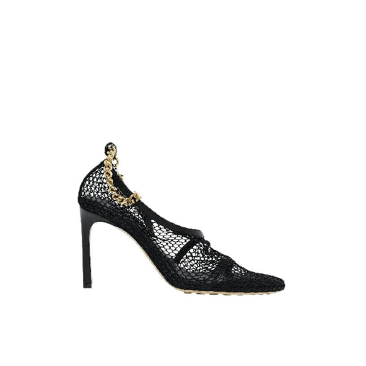 Women's Chain-trimmed Mesh Sandals