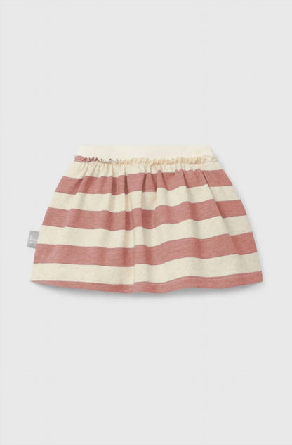 Girls Striped Baby Skirt With Diaper Cover