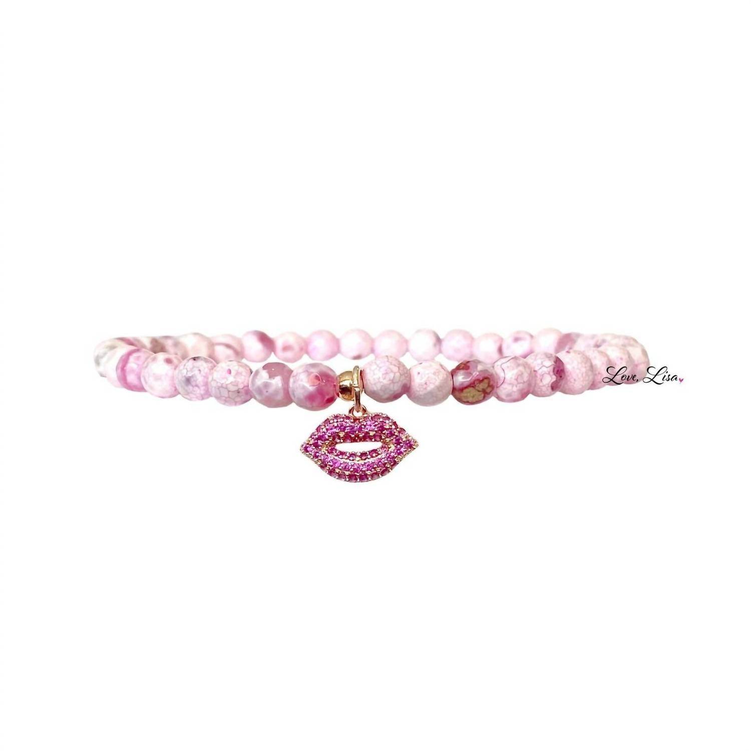 Love, Lisa - Women's Cotton Candy Lips Ankle Bracelet - Rack Hunt -