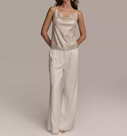 Metallic Sequin Embellished Camisole