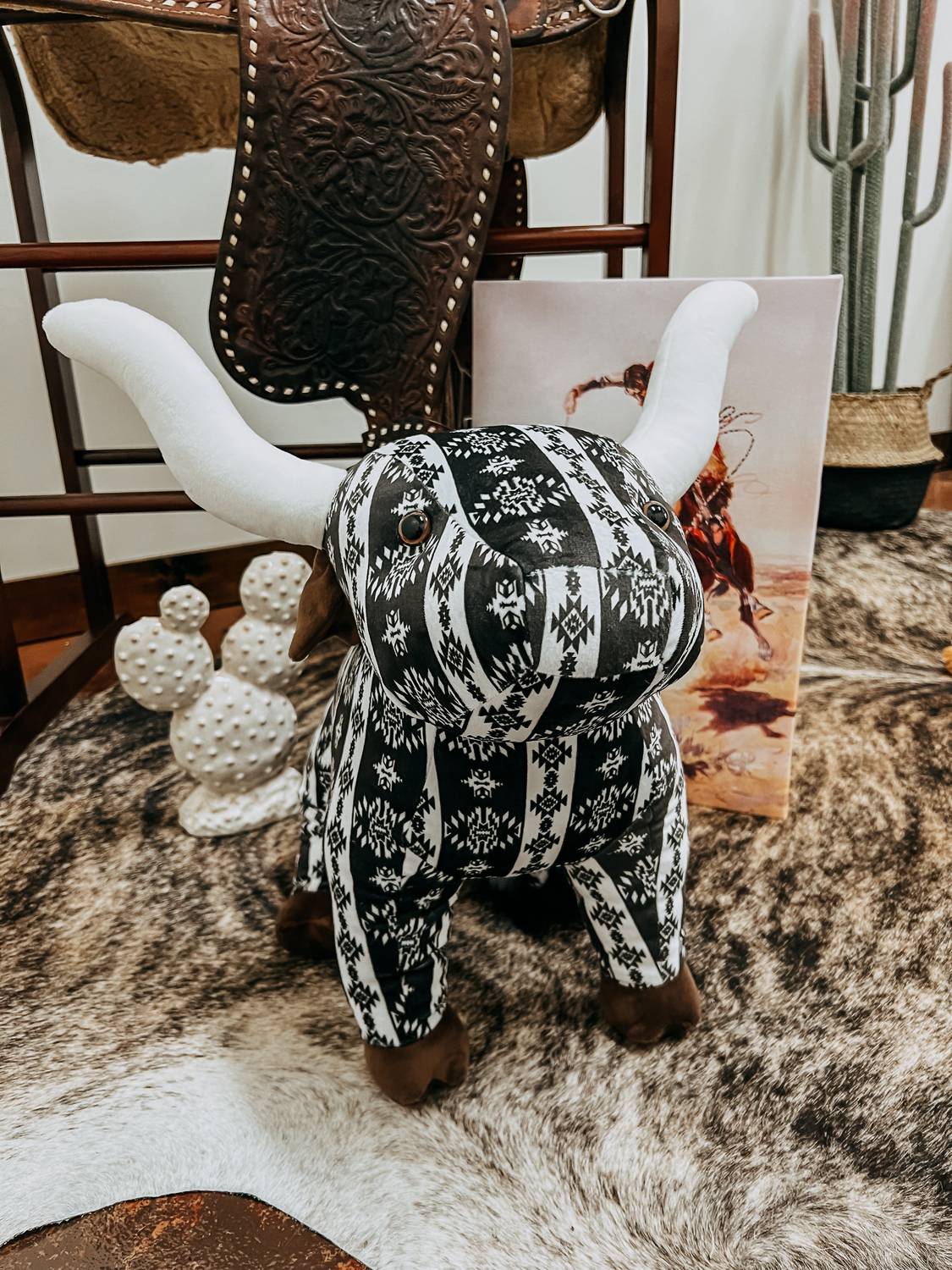 Kid's Large Longhorn Plush Toy