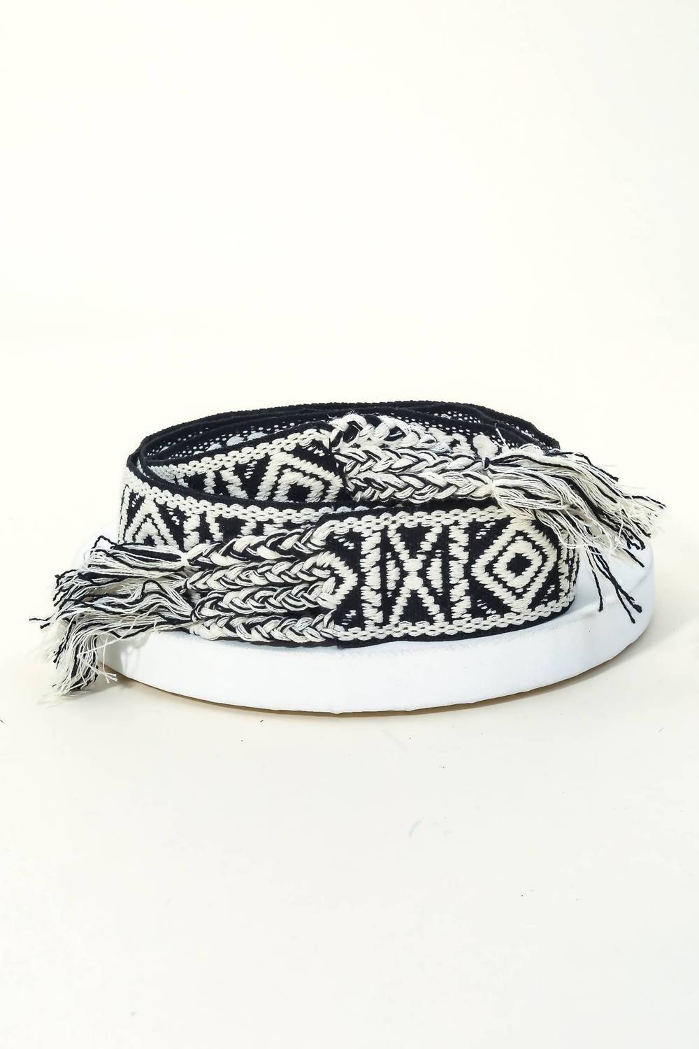 Women's Boho Pattern Embroidered Braided Belt