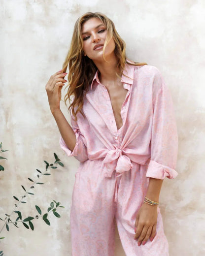 Les Néobourgeoises - Neo Bloom Silk Shirt - Rack Hunt