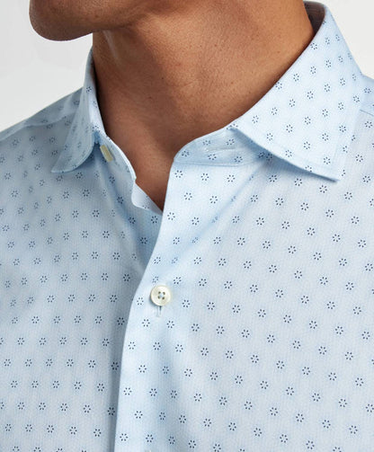 Geometric Print Sport Shirt