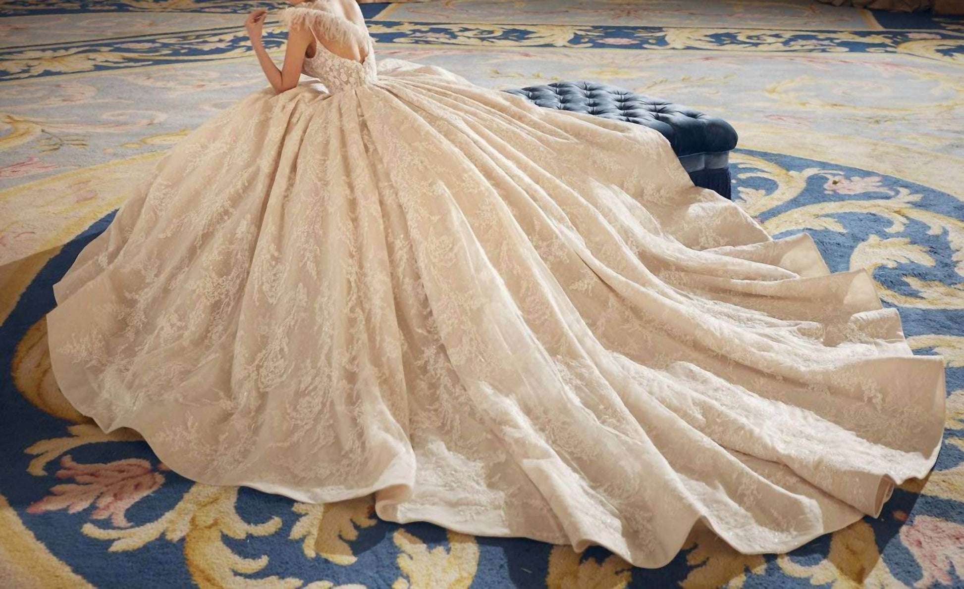 Demetrios - Eva Beaded Straps Gown - Rack Hunt -