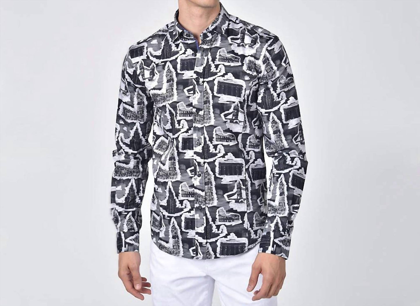 Historical Monuments Button Down Shirt