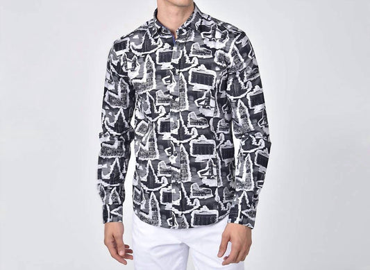 Historical Monuments Button Down Shirt