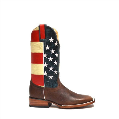 Women's Patriotic Leather Boots