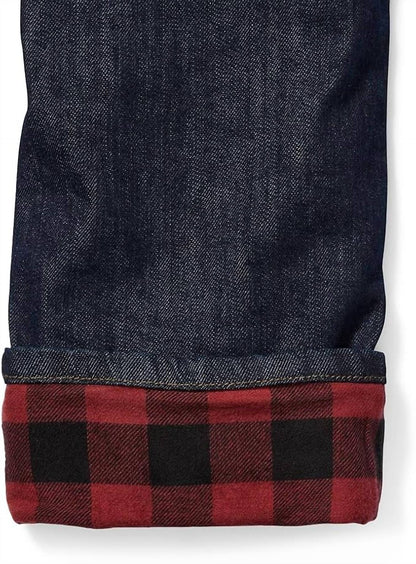 H2low Flex Flannel-lined Straight Fit Jeans