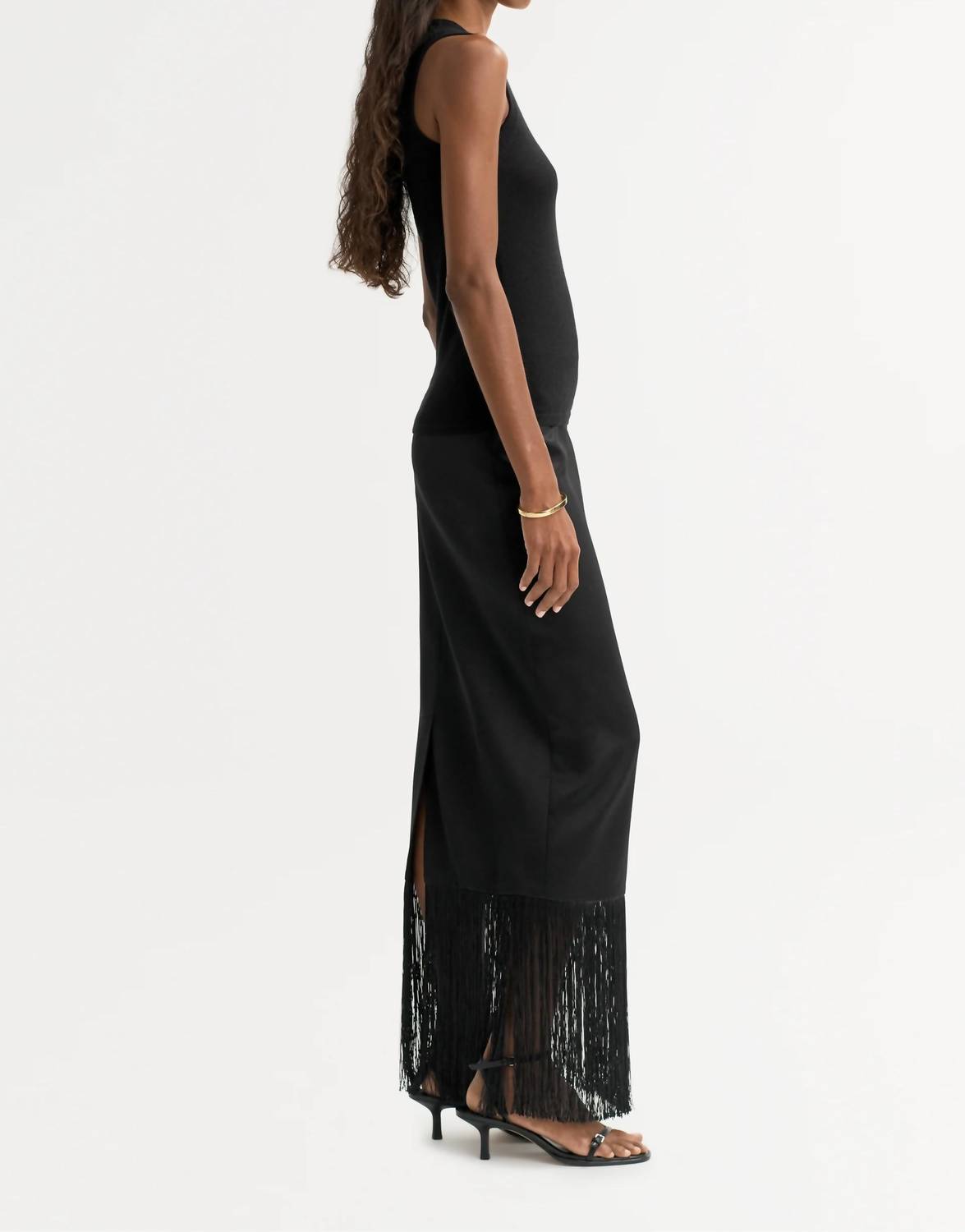 Full Length Fringe Skirt