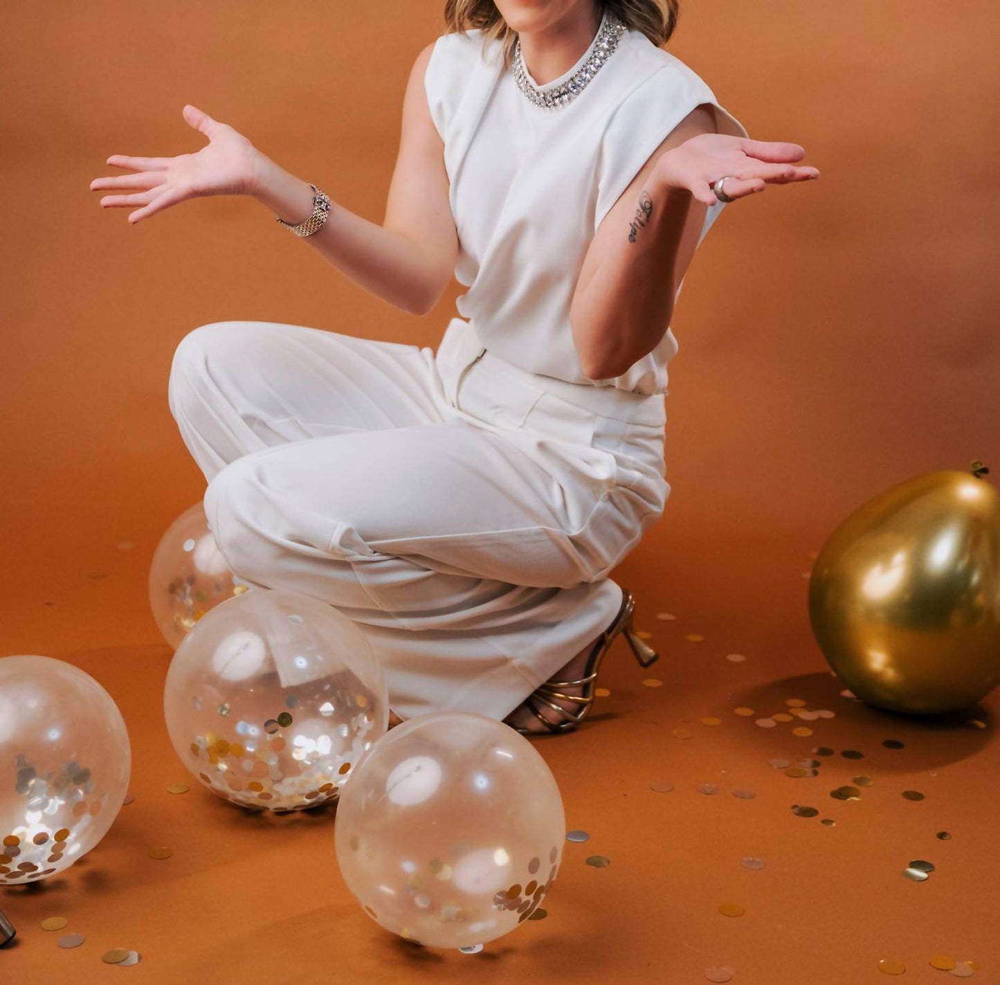 Corgie - Celebration Embroidered Top And Pants Set - Rack Hunt -