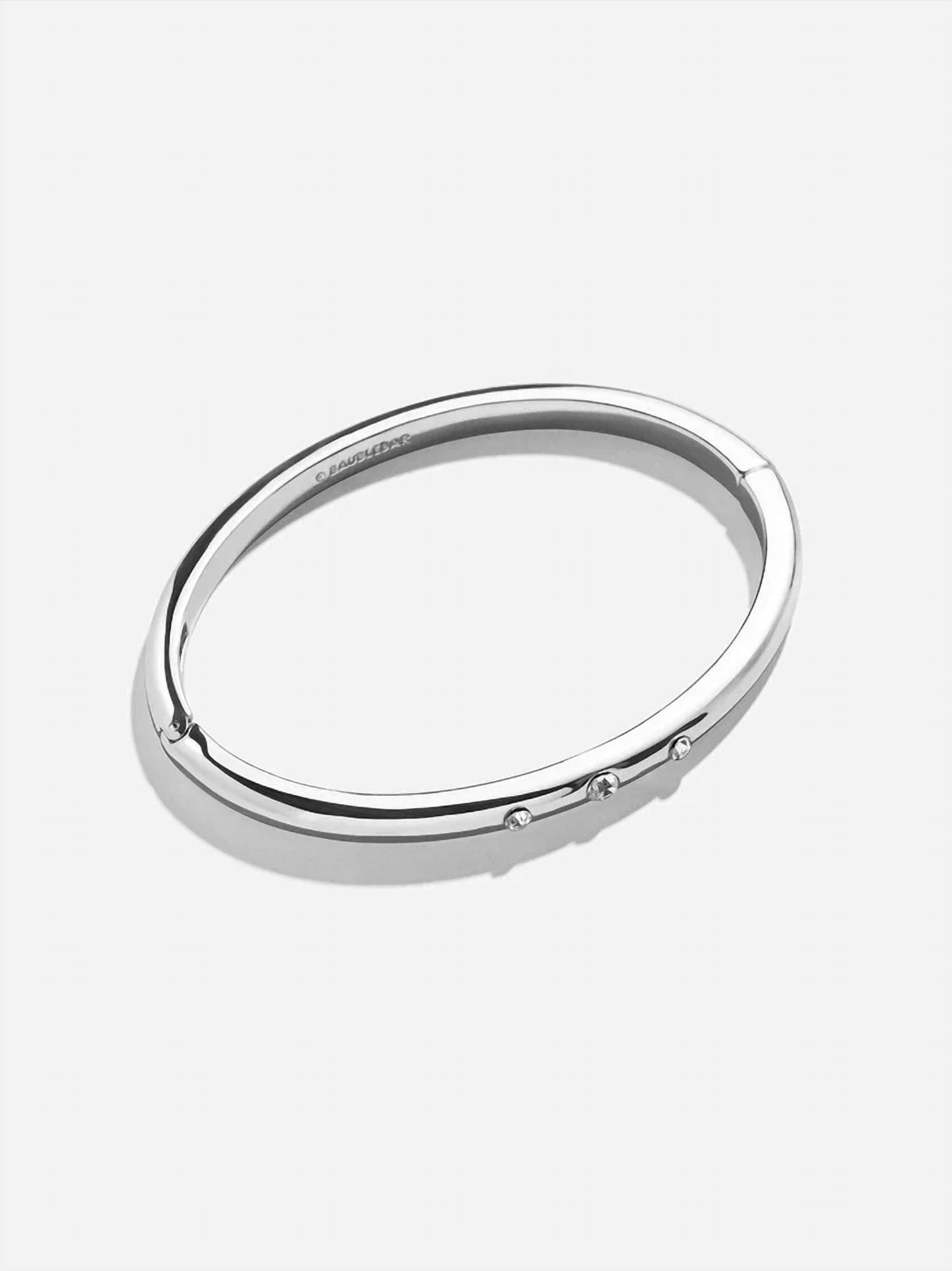 Women's Nadia Three Stone Classic Hinge Bangle