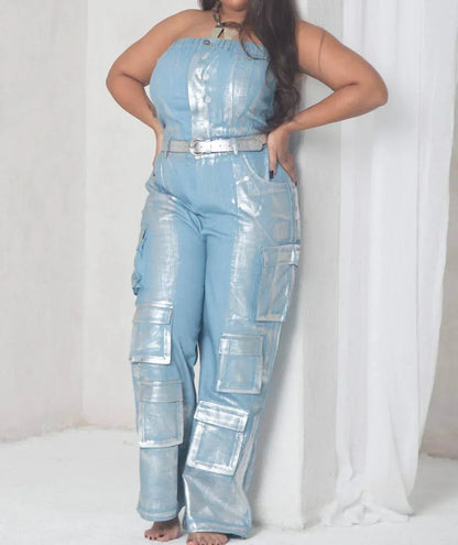 Ariel - Metallic Muse Jumpsuit - Rack Hunt