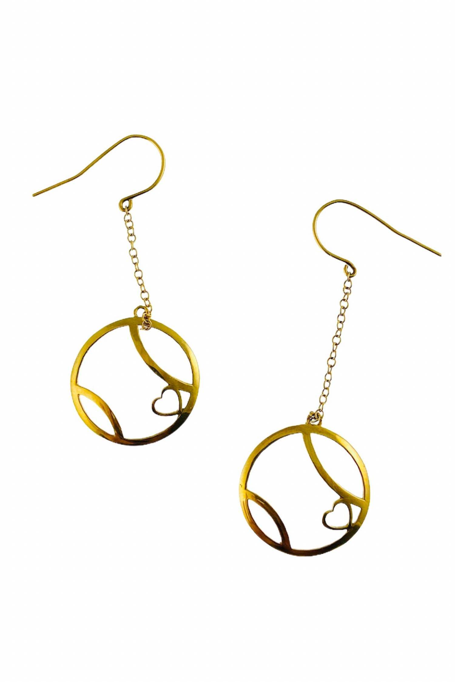 Love Love Tennis - Women's Ball Heart Solid Earrings - Rack Hunt