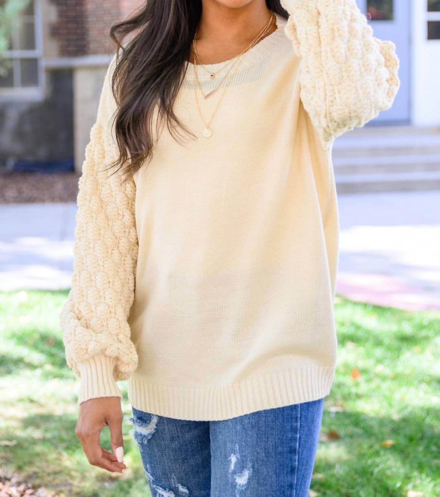 Ave Shops - Bubbly B Sweater - Rack Hunt -