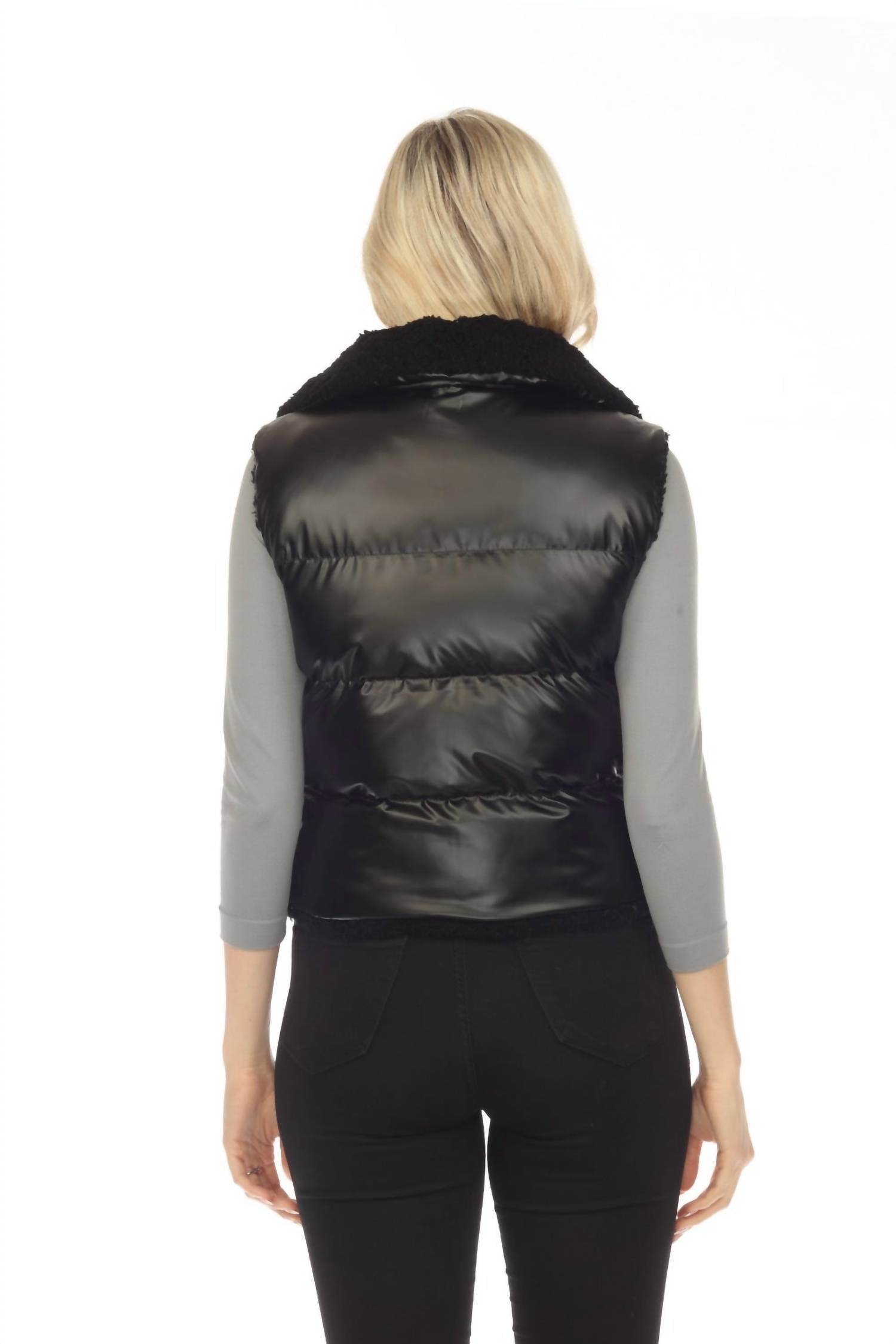 Belle Fare - Lodi Faux Shearling Reversible Vest - Rack Hunt -