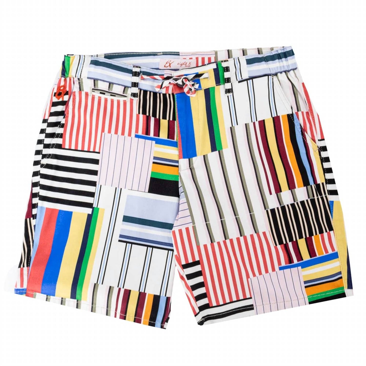 Men's Stripe Happy Printed Shorts