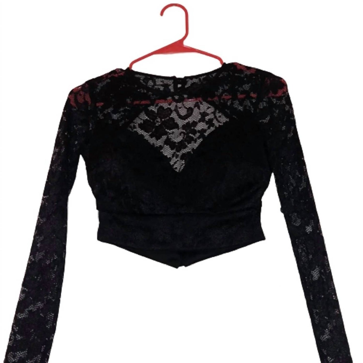 Women's Long Sleeve Cropped Top
