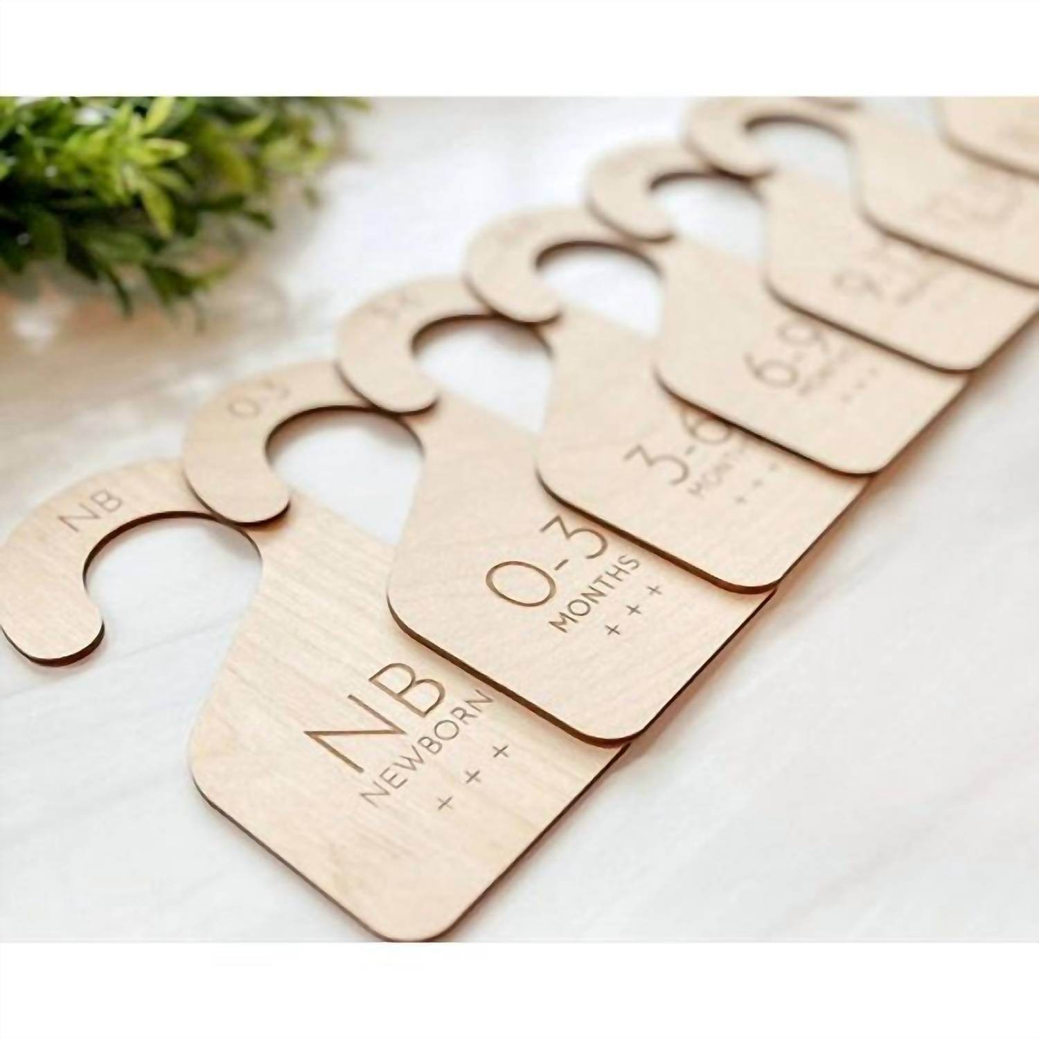By His Saving Grace - Wood Baby Closet Dividers — 7-piece Set - Rack Hunt -