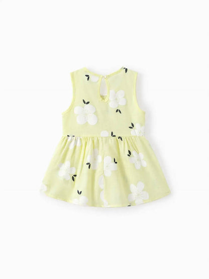 Kid's Peter Pan Collar Floral Dress