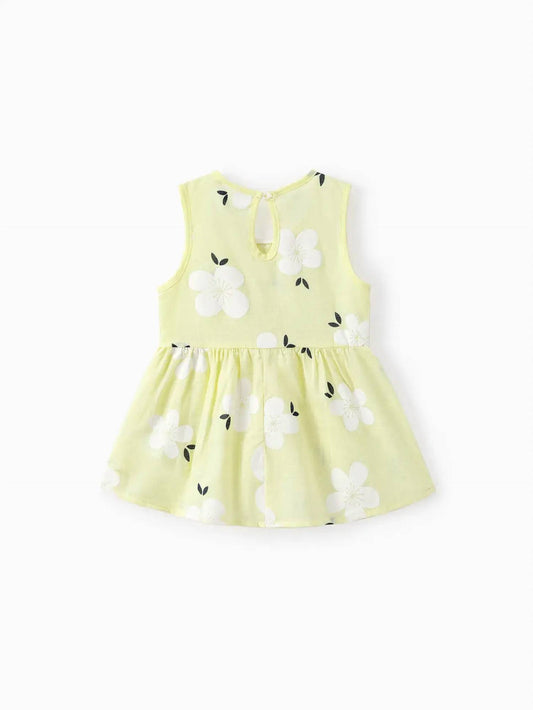 Kid's Peter Pan Collar Floral Dress