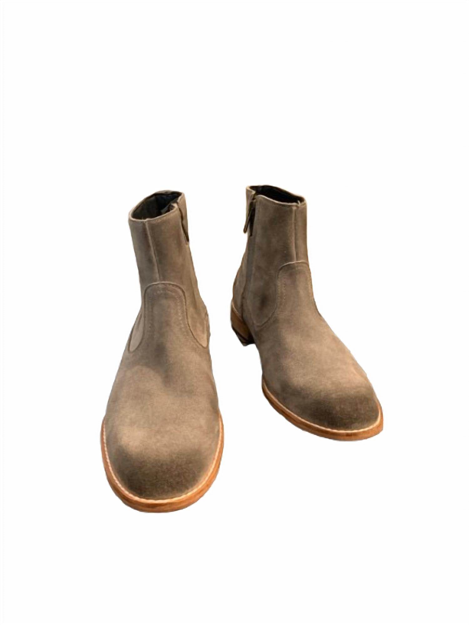 Esquivel - Women's Dakota Suede Leather Engraved Ankle Boot - Rack Hunt -