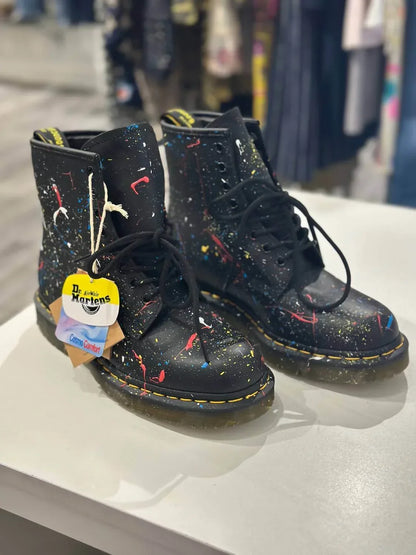Dr. Martens x Rick Owens - Preloved Women's Solater Painted Boots - Rack Hunt