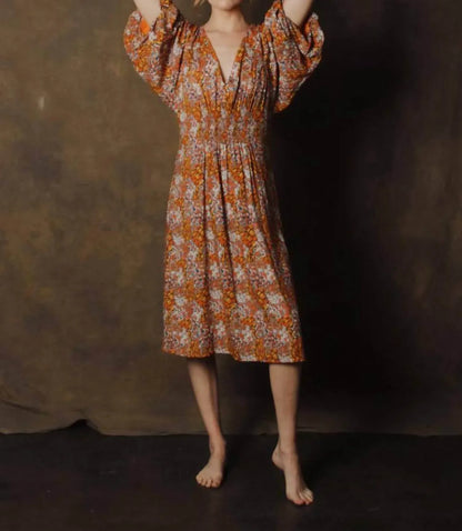 Rora - Pull On V-neck Midi Dress - Rack Hunt