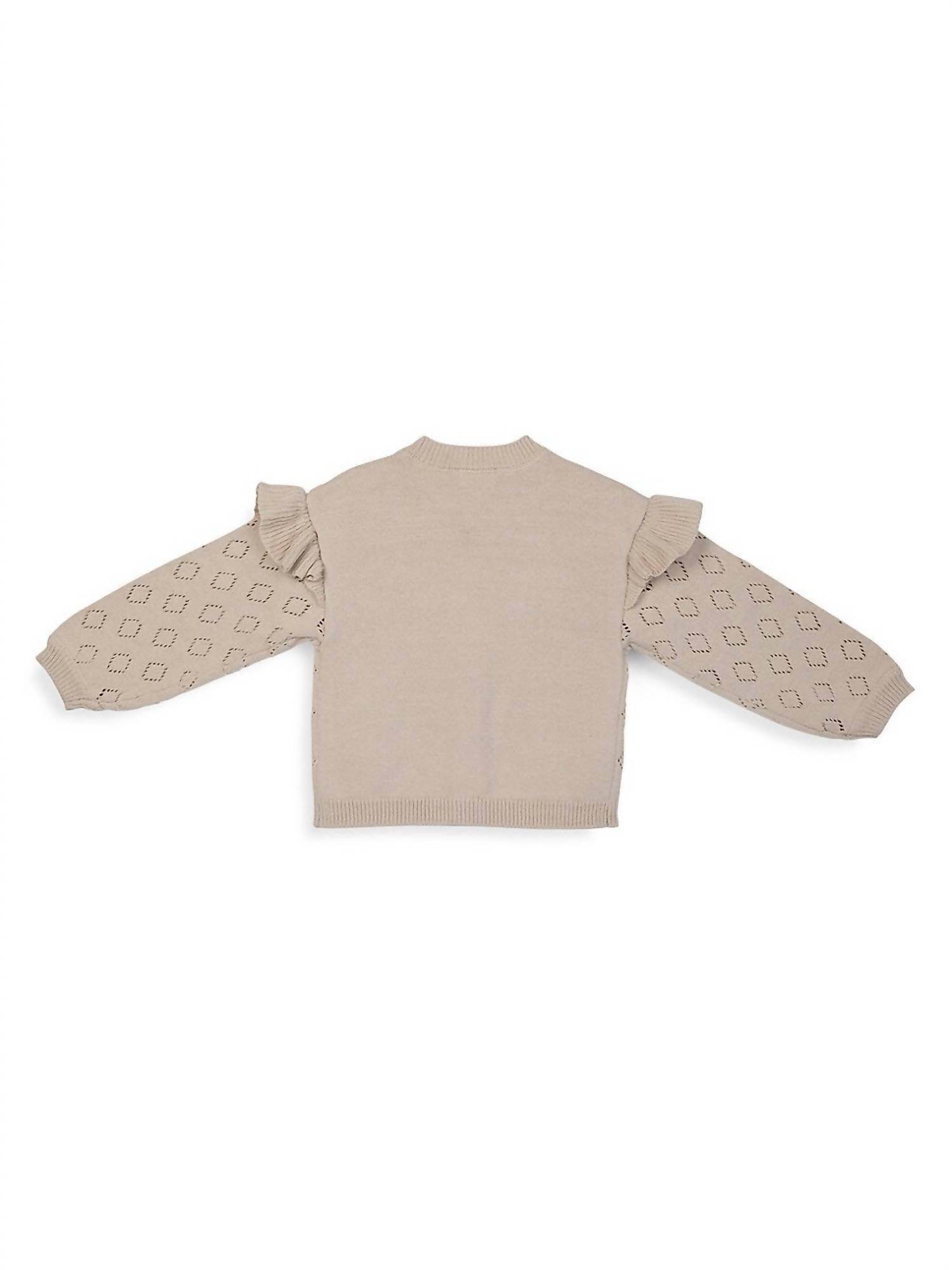 Rise Little Earthling - Kid's Pointelle Cardigan - Rack Hunt -