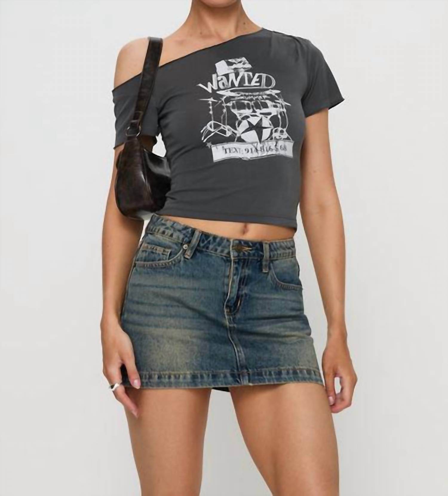 Princess Polly - Ribbon Stamp Mini Skirt - Rack Hunt -