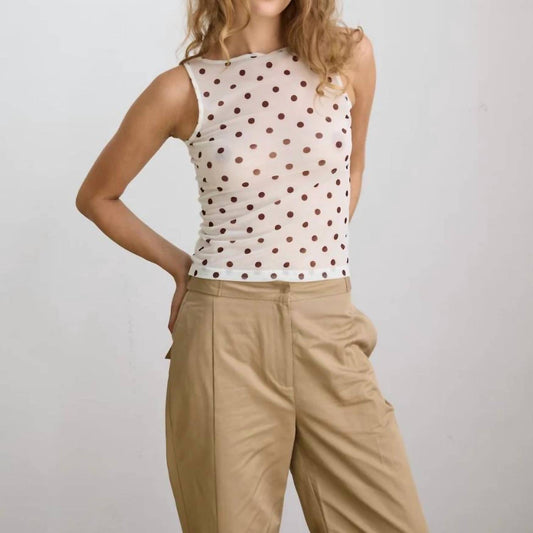 Betty Sheer Sleeveless Top