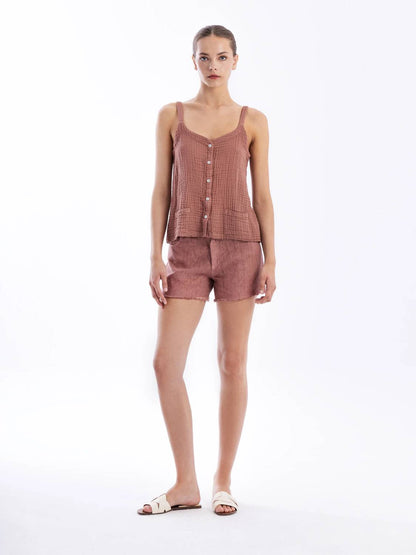 Textured Cotton Blouse