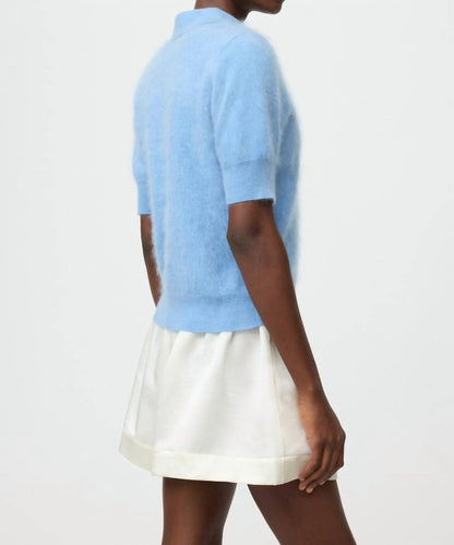 Brushed Pique Short Sleeve Top