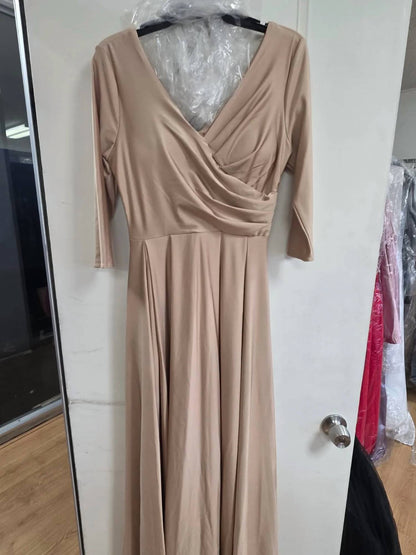 Mother Of The Bride Dress 3/4 Sleeve Gown