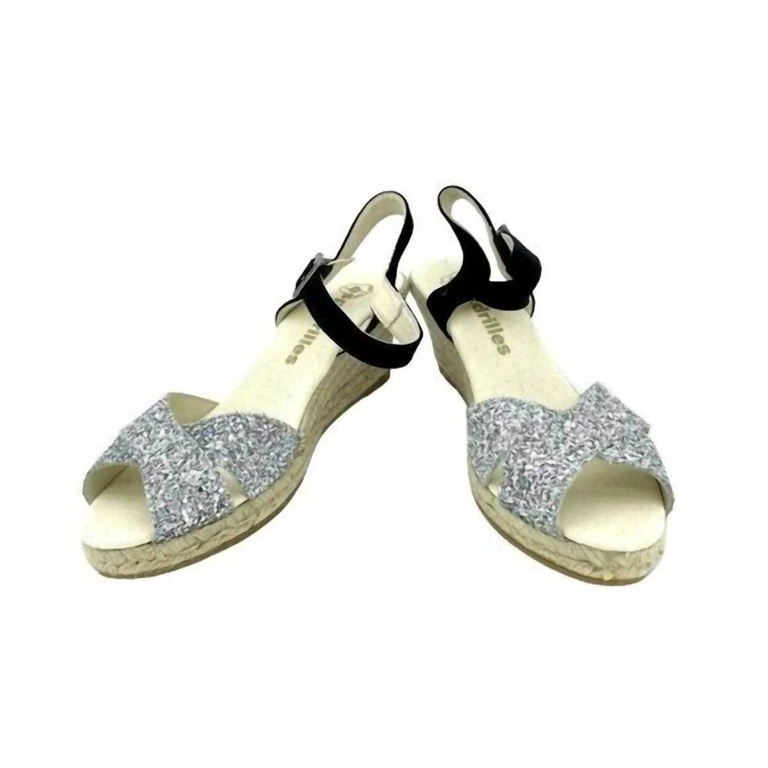 Espadrilles - Women's Boem Glitter Wedge Sandals - Rack Hunt -