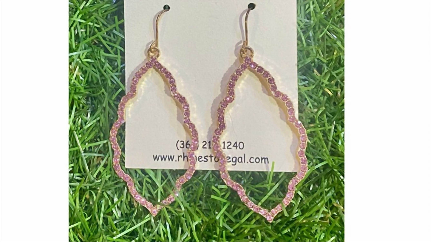MYS Wholesale - Blush Sparkle Moroccan Earrings - Rack Hunt -
