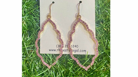 MYS Wholesale - Blush Sparkle Moroccan Earrings - Rack Hunt -