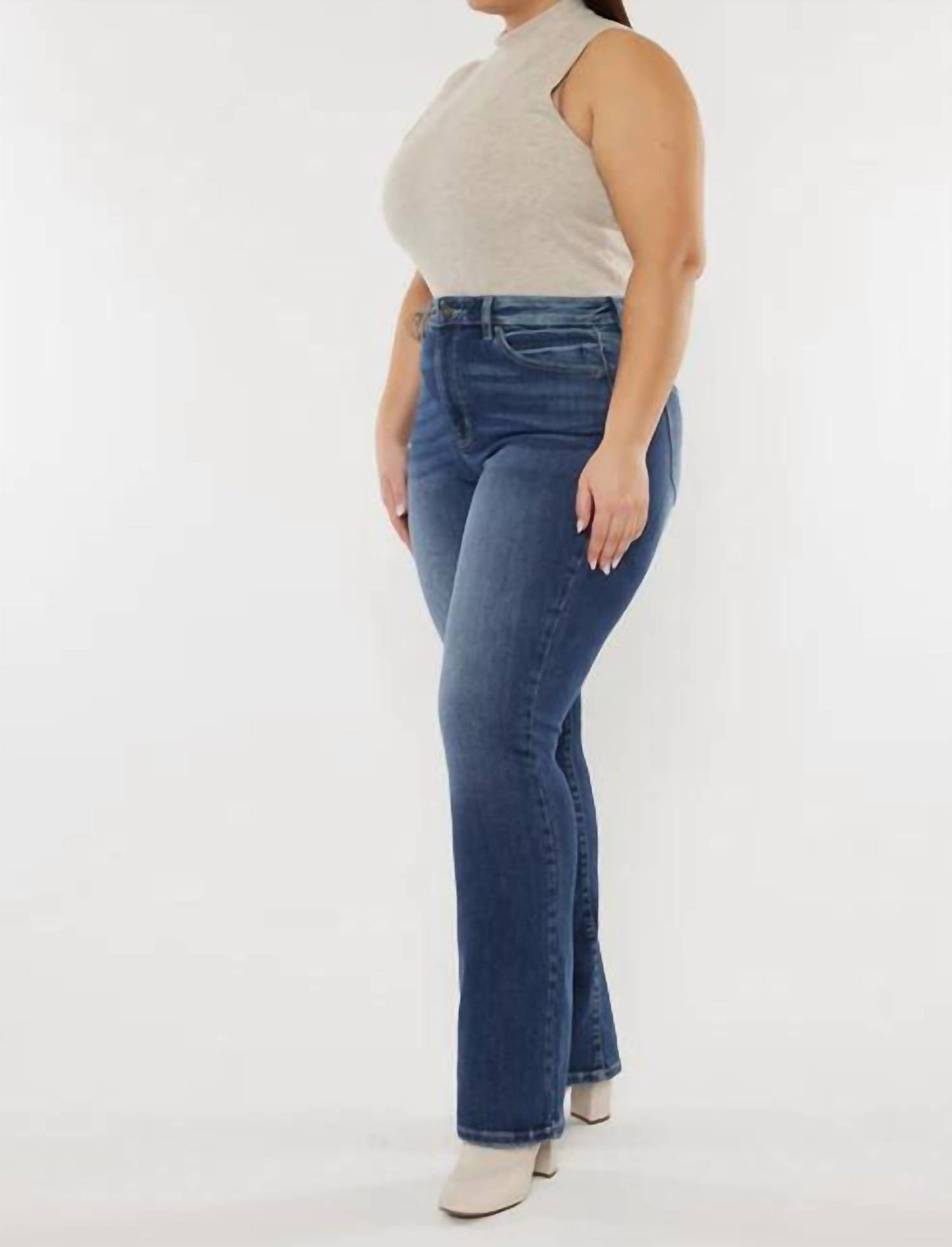 High Rise Bootcut Jeans