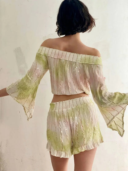 Boho Madrid - Women's Glimmer Shorts Set - Rack Hunt
